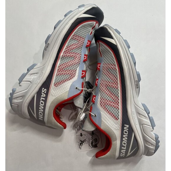 Salomon MadHappy XT-6 FT Sneakers in Nimbus Cloud Fiery Red Kentucky Blue - Picture 8 of 10